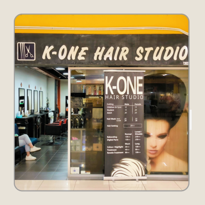 Store front of K-ONE HAIR STUDIO