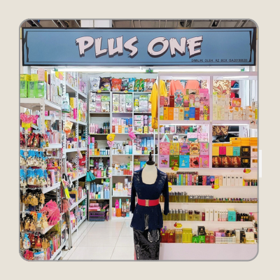 Store front of PLUS ONE