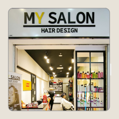 Store front of MY SALOON HAIR DESIGN