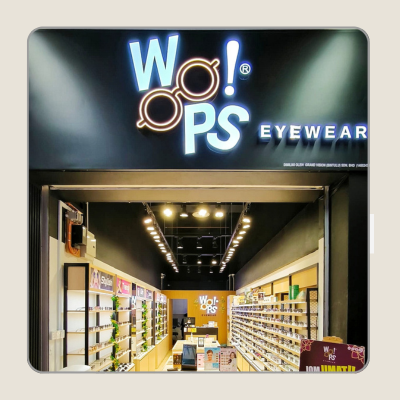 Store front of WOOPS EYEWEAR