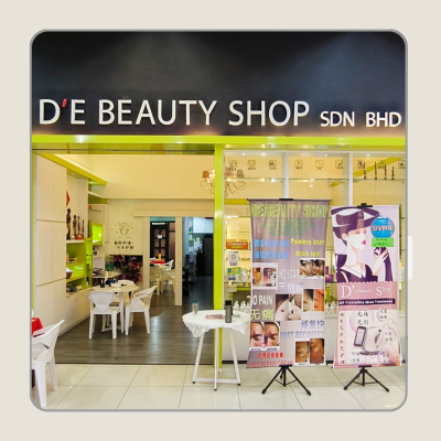 Store front of D'E BEAUTY SHOP SDN BHD