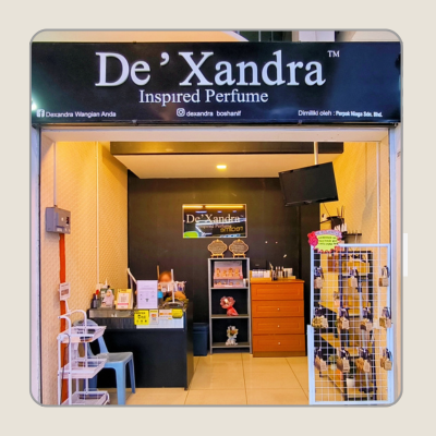 Store front of DE'XANDRA INSPIRED PERFUME