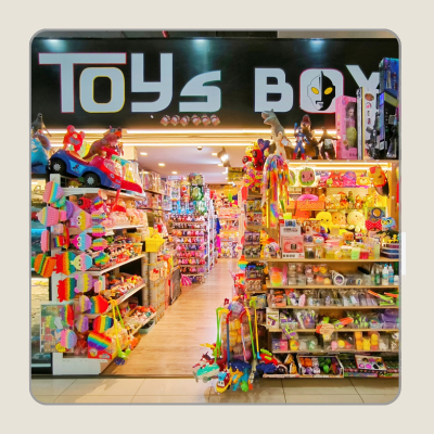 Store front of TOY'S BOX